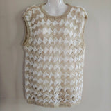 Vintage 60s Sleeveless Crochet Top