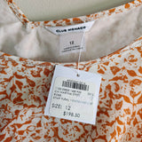 CLUB MONACO Silk Floral Dress