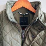 TED BAKER Men's Finnich Diamond Quilt Funnel Jacket