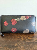 COACH Floral Accordion Zip Wallet