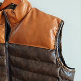 LARAUNT Men's Two-tone Puffer Vest