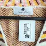 Paisley Knit Cardigan Sweater