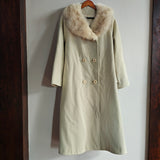Vintage Wool & Fur Long Coat