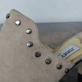 JIMMY CHOO Myla Studded Suede Mules