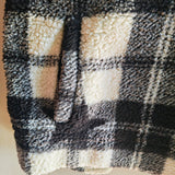 MARISSA OLIVIA Sherpa Fleece Cowl Neck Top