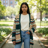 Vintage Dead Stock Chunky Cardigan Sweater