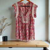 DANIEL RAINN Sleeveless Paisley Blouse