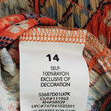 SPEECHLESS Junior's Mix Print Dress w/Necklace