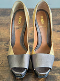 FENDI Fendista Tricolor Pumps