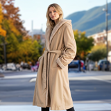Vintage Hooded Long Coat