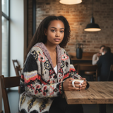 VERTIGO PARIS Boho Hoodie Cardigan