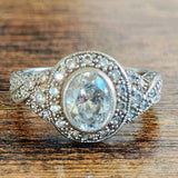 Vintage Quartz Art Deco Filagree Ring