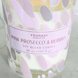 FOUNDRY CANDLE CO Pink Prosecco & Berries Candle
