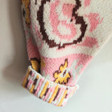 Paisley Knit Cardigan Sweater