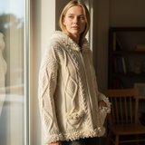 Vintage Hooded Cardigan Sweater