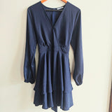 LILLI YADI Long Sleeve Mini Dress