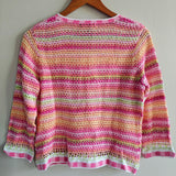 Vintage Dead Stock Crochet-Knit Cardigan Sweater