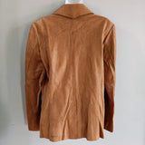 Vintage Distressed Leather Blazer