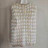 Vintage 60s Sleeveless Crochet Top