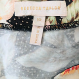 REBECCA TAYLOR Kamea Floral Faux Wrap Dress