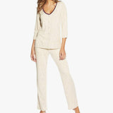 MAIDENFORM Lace Trim Pajama Set