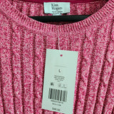 KIM ROGERS Cable Knit Marbled Sweater