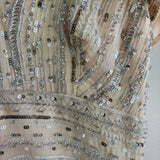 Vintage NAEEM KHAN Silk Beaded Gown