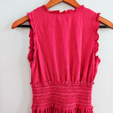 MAX STUDIO Smocked Striped Dress