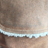 Vintage Suede Shearling Coat