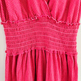 MAX STUDIO Smocked Striped Dress