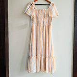 LC LAUREN CONRAD Smocked Flutter Dress