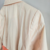 BLACK RIVET Double Breasted Trench Coat