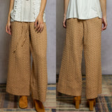 Wide Leg Braid Knit Pants