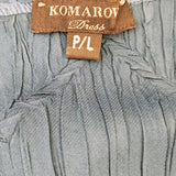 KOMAROV Embellished Charmeuse Midi Dress