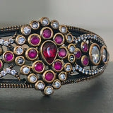 Vintage Ruby Hinge Bracelet