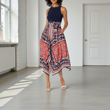 VINCE CAMUTO Handkerchief Midi Dress