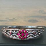 Vintage Ruby Hinge Bracelet