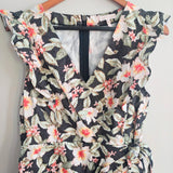 REBECCA TAYLOR Kamea Floral Faux Wrap Dress