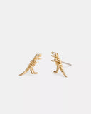COACH Skeletal Rexy CZ Stud Earrings