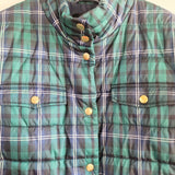 J. CREW Tartan Plaid Belted Puffer Jacket