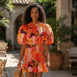 FARM RIO Jungle Panther Mini Dress