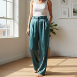 ABERCROMBIE & FITCH Sloane Satin Wide Leg Pant