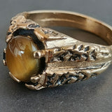 Vintage Gold Tiger's Eye Ring