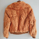 Vintage 70's Fur Bomber Jacket