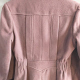 Vintage Safari-Style Wool Long Coat