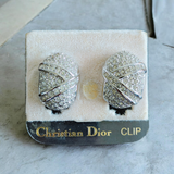 Vintage CHRISTIAN DIOR Swarovski Crystal Earrings