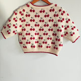 CIDER Cropped Cherry Sweater