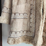 Vintage Embroidered Suede Penny Lane Coat