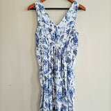 LUCKY BRAND Border Print Maxi Dress