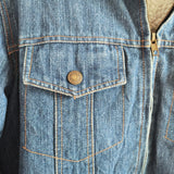 Vintage Sherpa Lined Denim Jacket